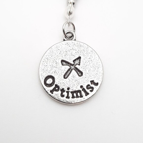 Sagittarius Optimist Zodiac Astrology Beaded Keychain Handmade Accessory - Picture 6 of 9